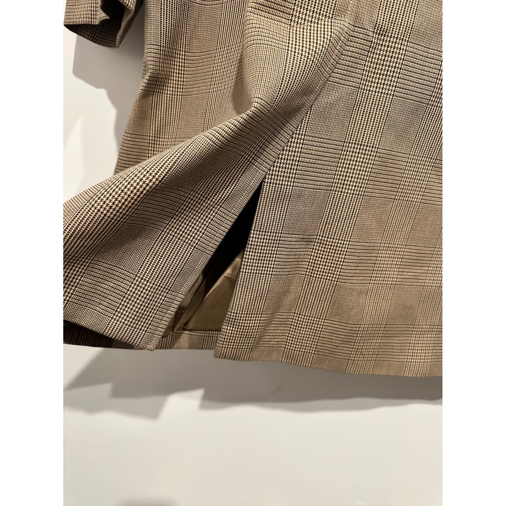 NWOT Nili Lotan Watson Duster Trench Coat in Beige Check Old Money/ Quiet Luxury - Picture 14 of 15